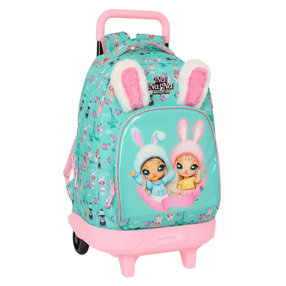 Cartable a roulettes SAFTA NANANA "BUNNY" 45cm