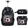 Cartable a roulettes SUPERPACK GOAL TIME 3pcs
