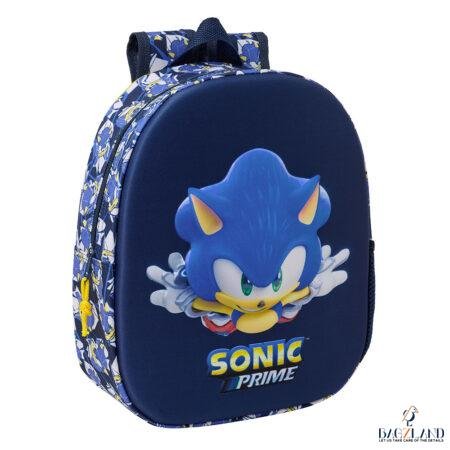 Sac à dos creche 3D SONIC "CITY" 33 cm