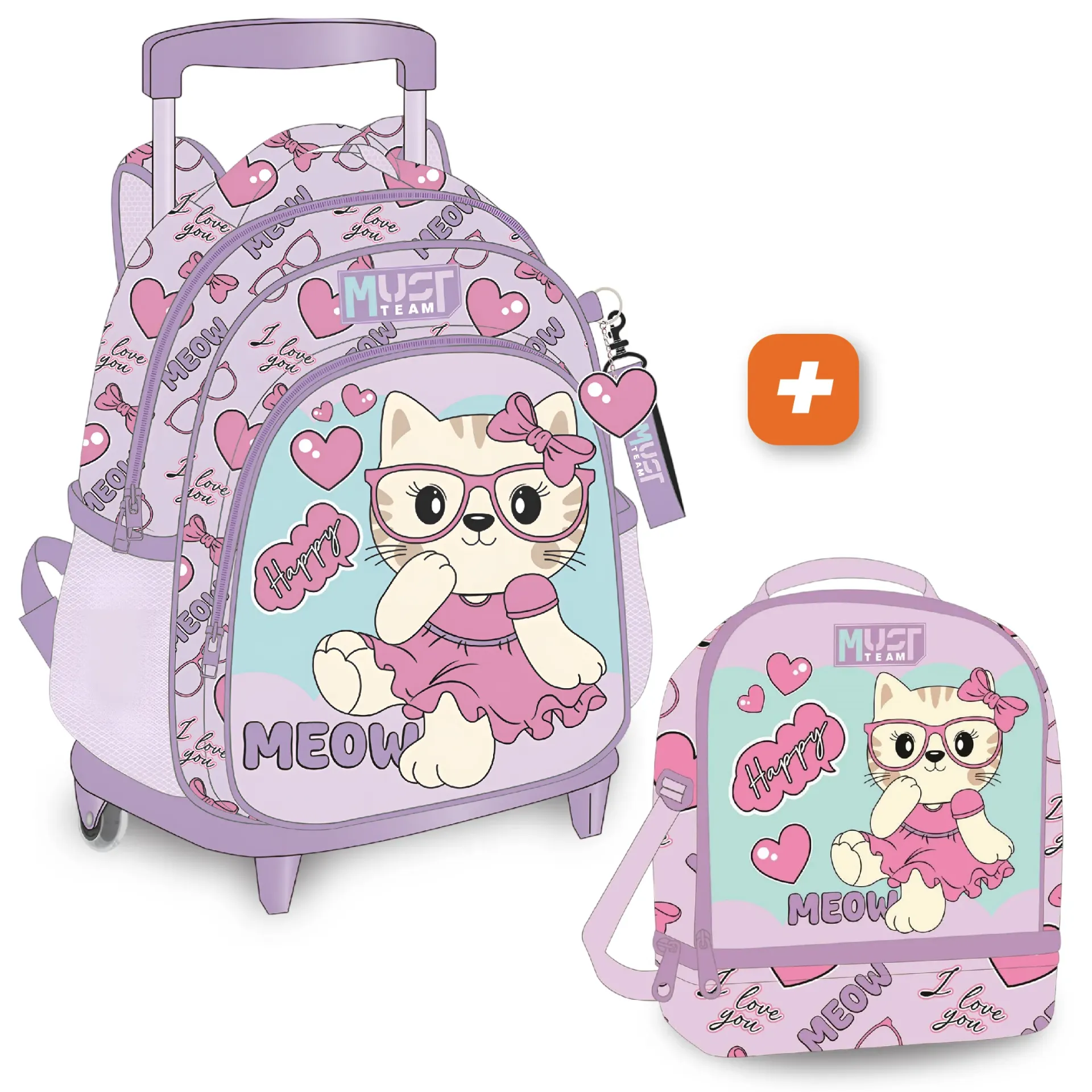 PACK 2 PIECES MUST Meow With Glasses 31 cm