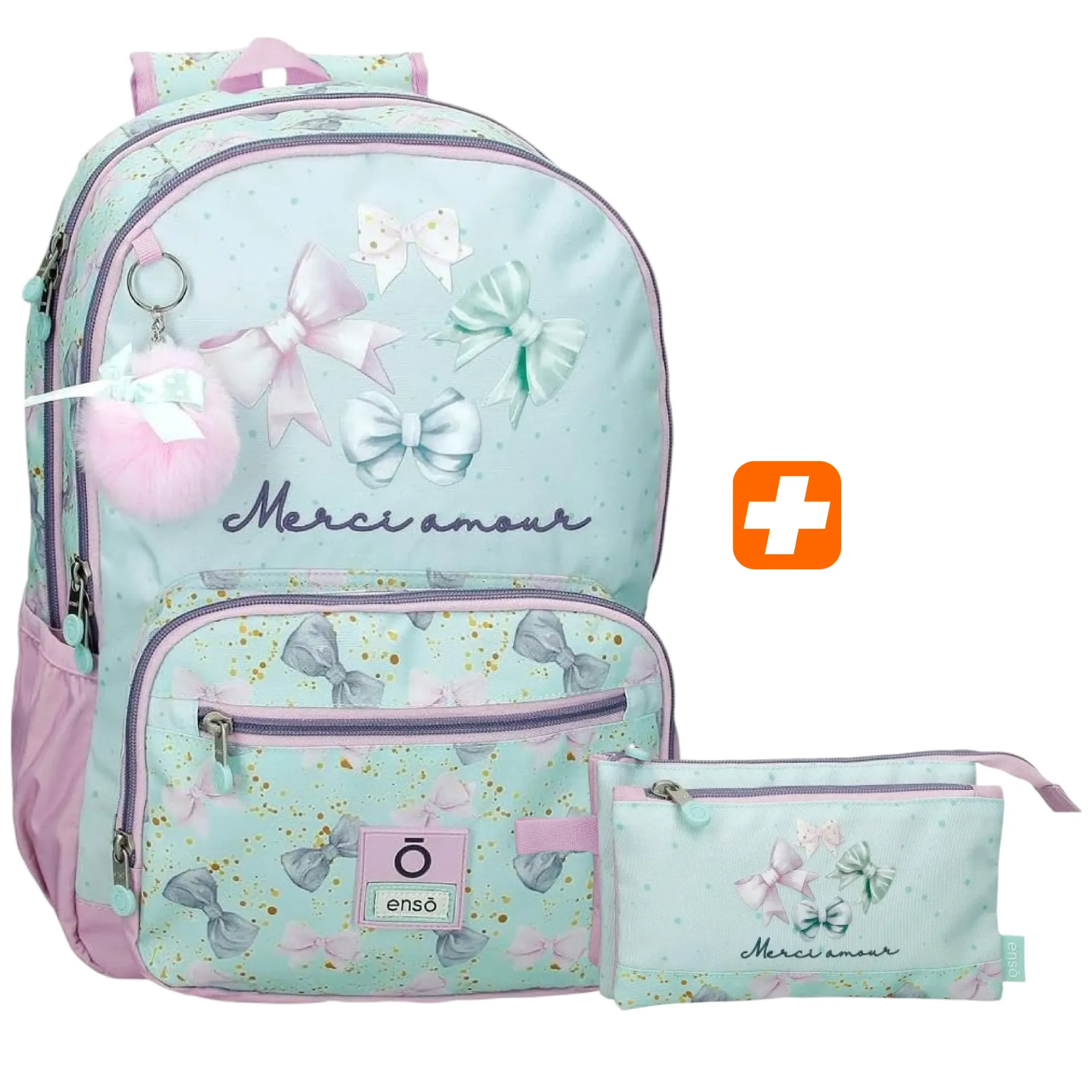 PACK 2 pieces MERCI AMOUR 44 cm