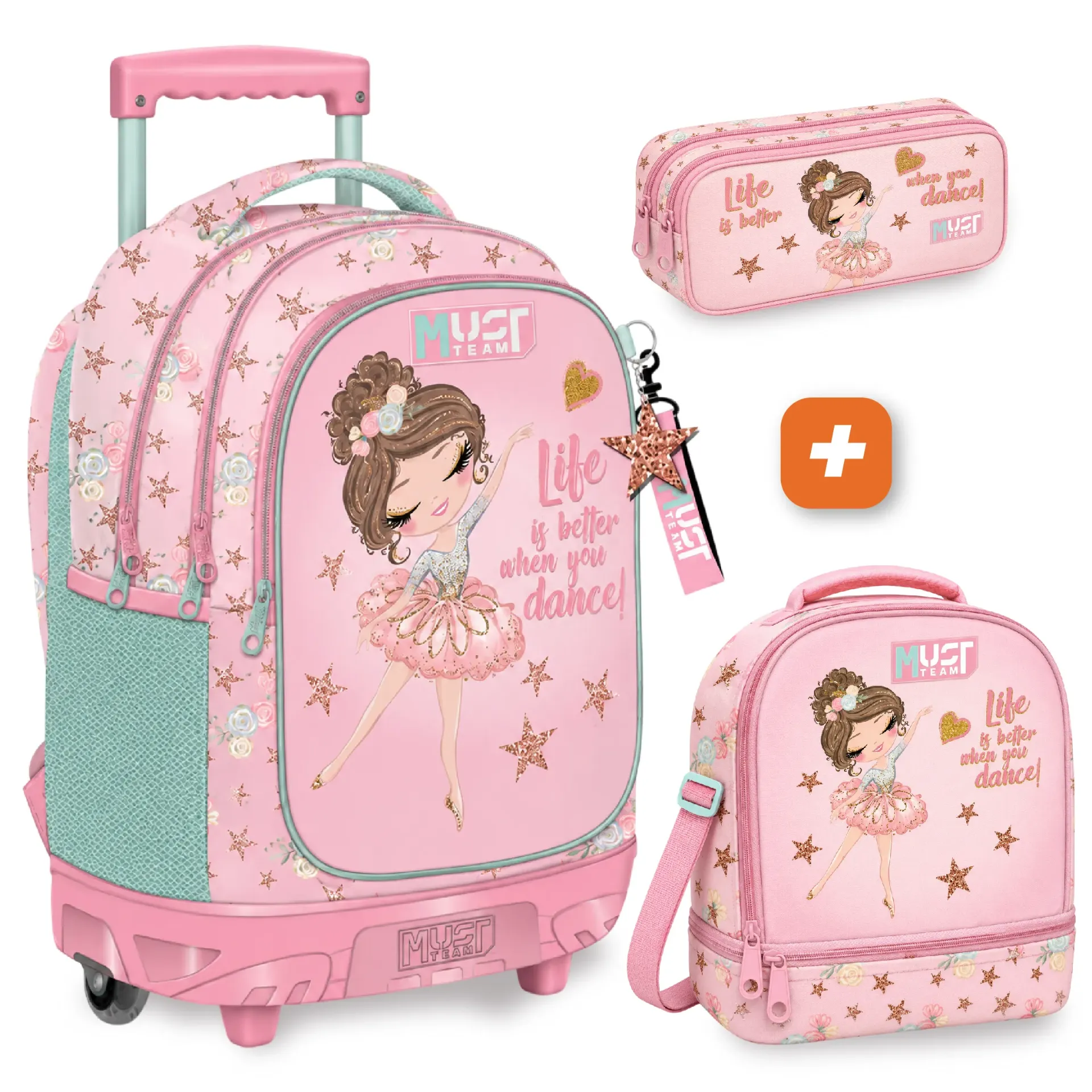 PACK 3 Pieces MUST LIFE IS BETTER 44 cm