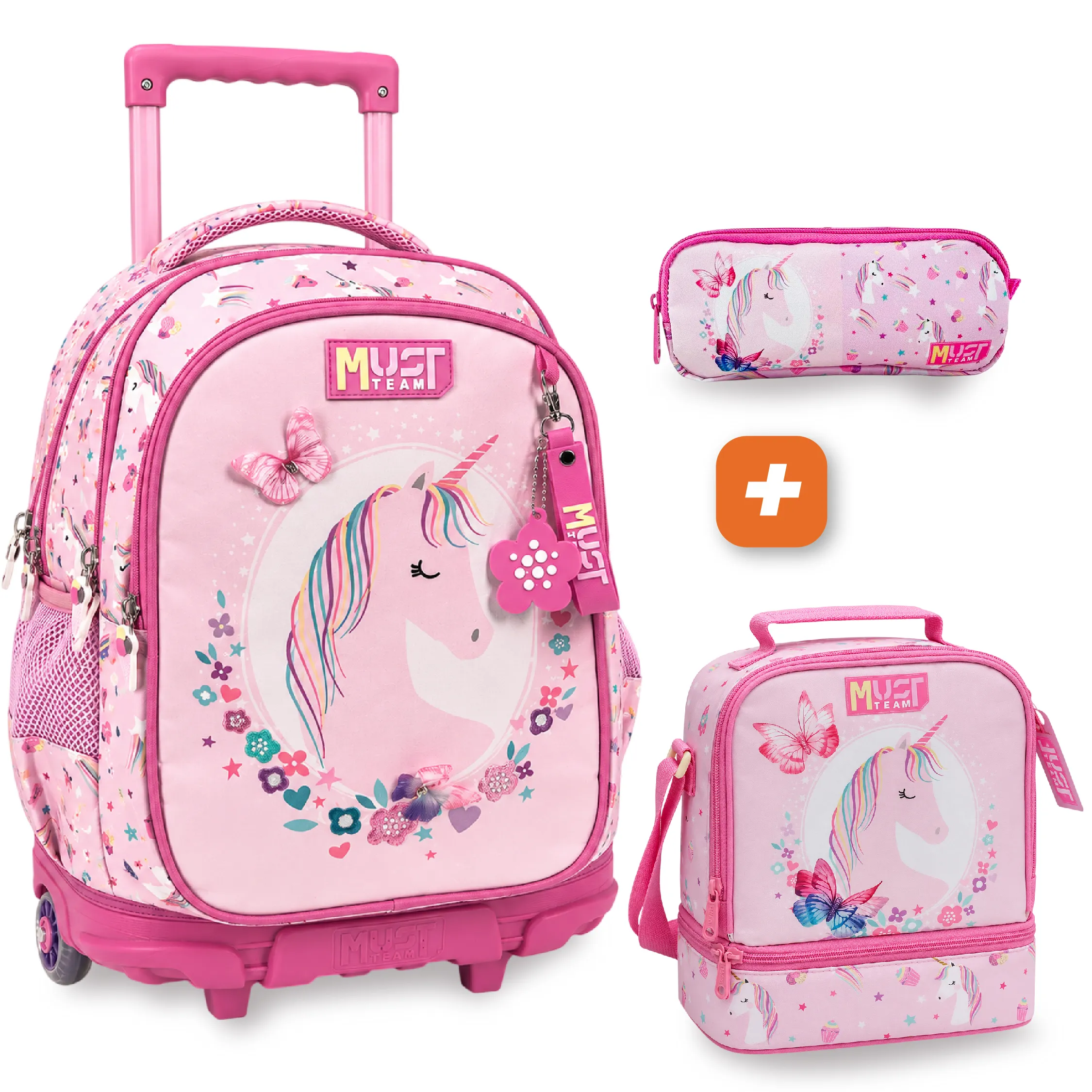 PACK 3 Pieces MUST Pink Unicorn 44 cm – Image 2
