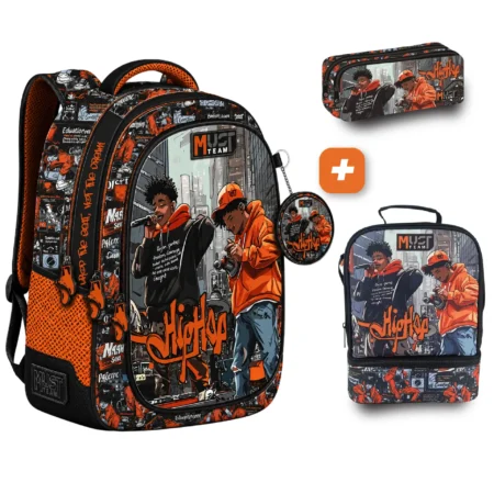 PACK SAC A DOS 3 pieces Hip Hop 43 cm
