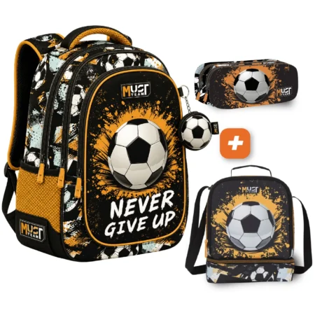 PACK SAC A DOS 3 pieces NEVER GIVE UP 43 cm