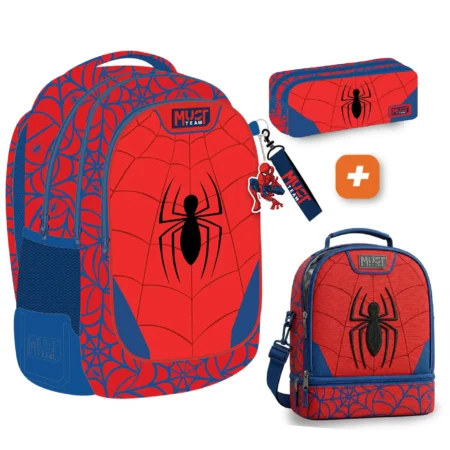 PACK SAC A DOS 3 pieces SpiderMan Red icon 43 cm