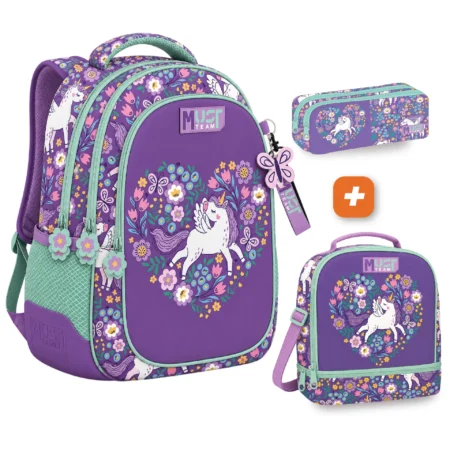 PACK SAC A DOS 3 pieces believe in magic 43 cm