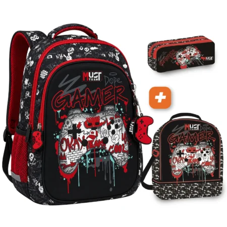 PACK SAC A DOS 3 pieces gamer 43 cm