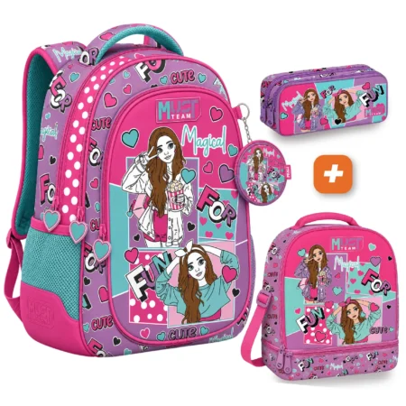 PACK SAC A DOS 3 pieces magical fun 43 cm