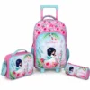 Pack Cartable a roulettes primaire Must LOVE WHISPERS 43cm 3 Pieces