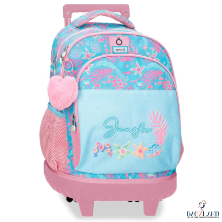 Cartable a roulettes ENSO Jungle Mood 44 cm