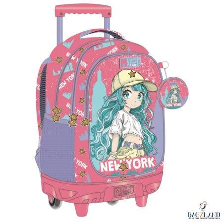 Cartable a roulettes MUST NEW YORK 44 cm