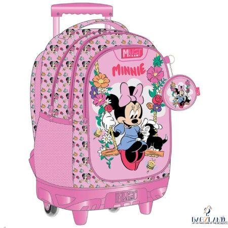 Cartable a roulettes MUST Minnie Mouse Flowers 44 cm