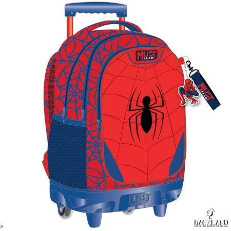 Cartable a roulettes MUST SPIDERMANRED ICON 44 cm
