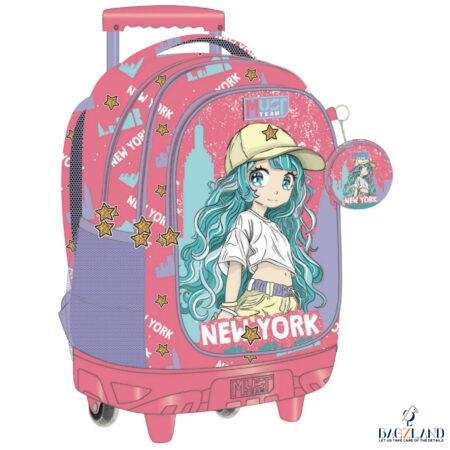 Cartable a roulettes MUST NEW YORK 44 cm