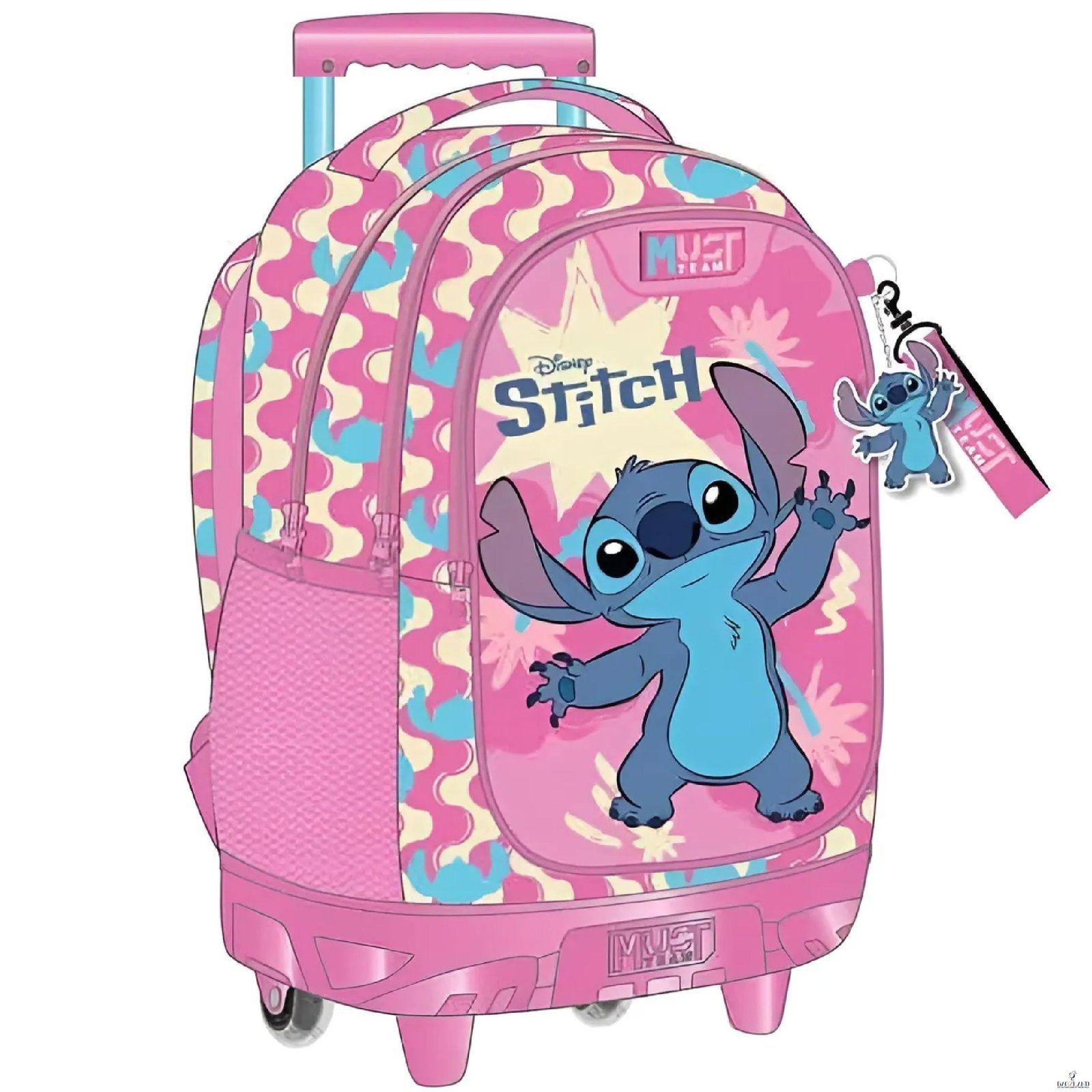 Cartable a roulettes MUST STITCH PINK 44 cm