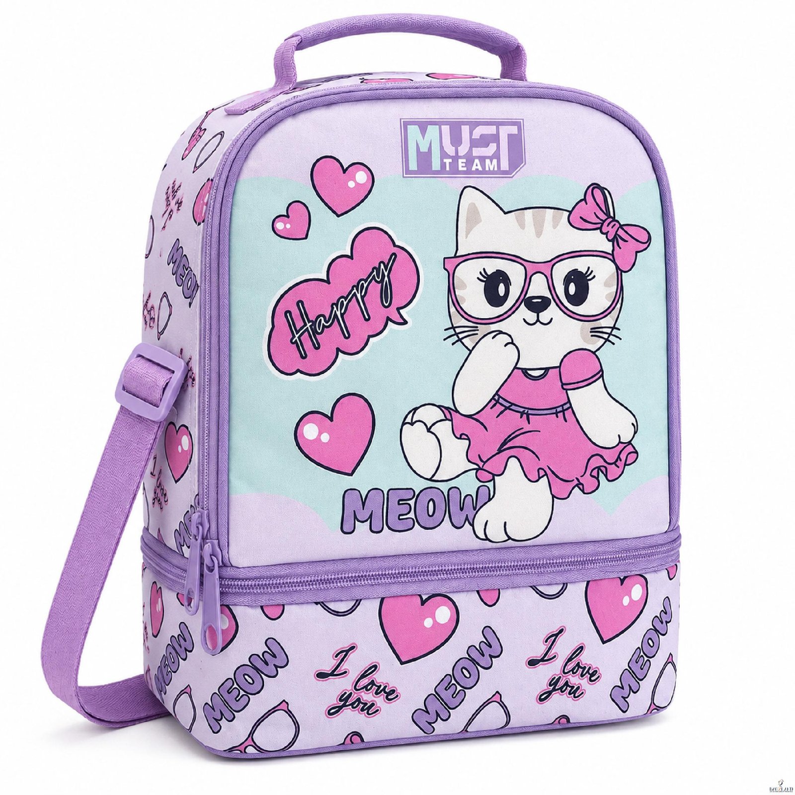 Sac à repas MUST Meow With Glasses isothermique