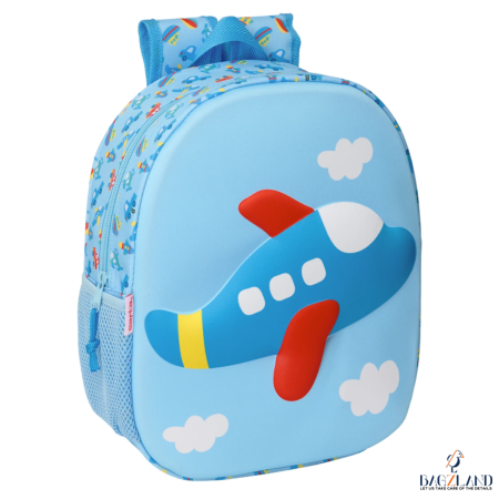 Sac à dos creche Avion 3D 33 cm