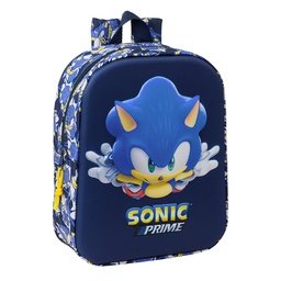 Sac à dos creche 3D SONIC "CITY" 27 cm