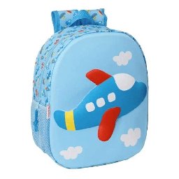Sac à dos creche Avion 3D 33 cm