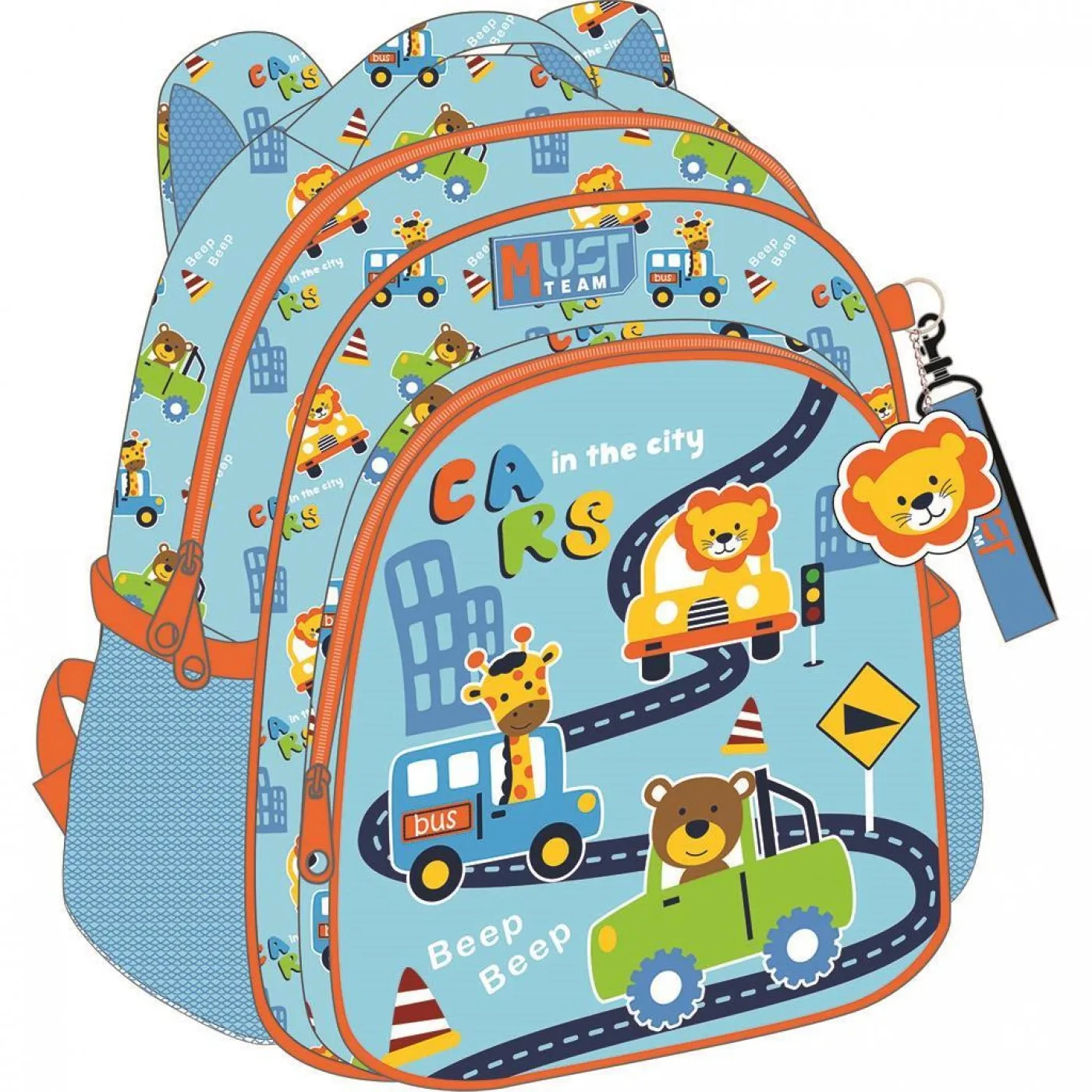 Sac a dos creche MUST City Cars 31 cm