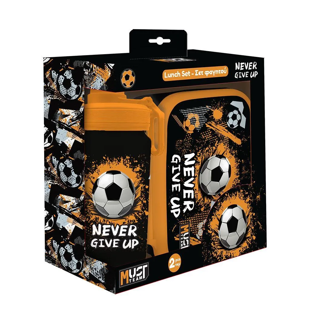 Set de gourde et lunchbox Must Never Give Up