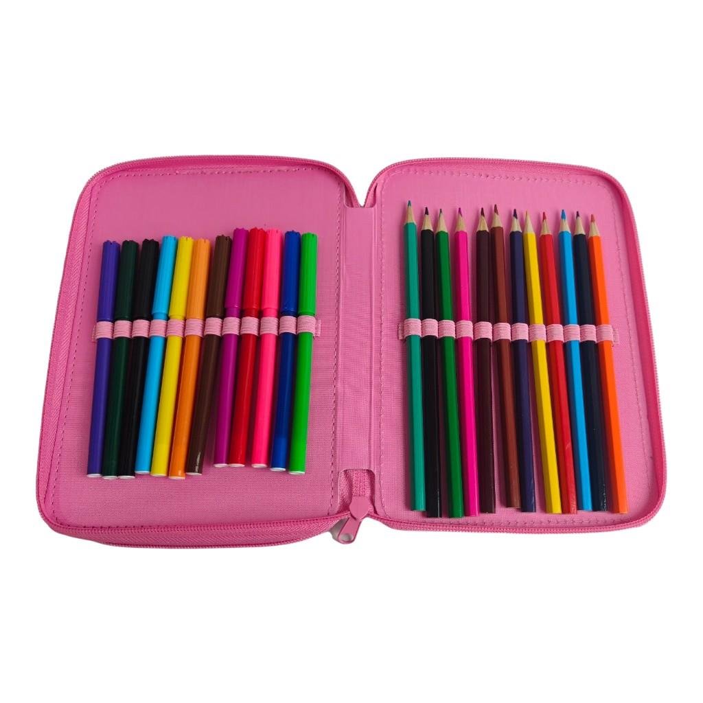 Trousse Plumier must Minnie Mouse FLOWERS 28 PCS – Image 2