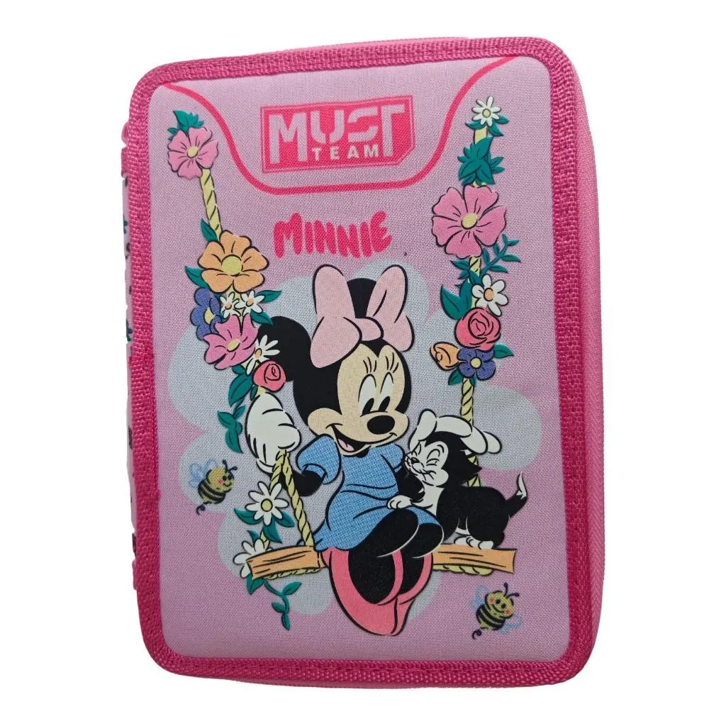 Trousse Plumier must Minnie Mouse FLOWERS 28 PCS