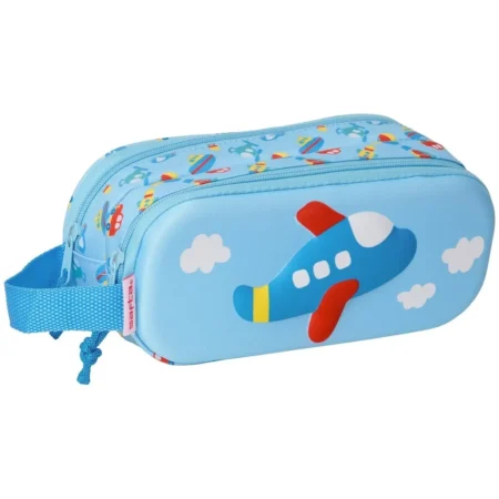 Trousse SAFTA Avion 3D double compartiments