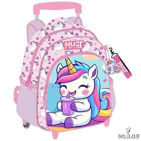 Cartable a roulettes Creche MUST Cute Unicorn 31 cm