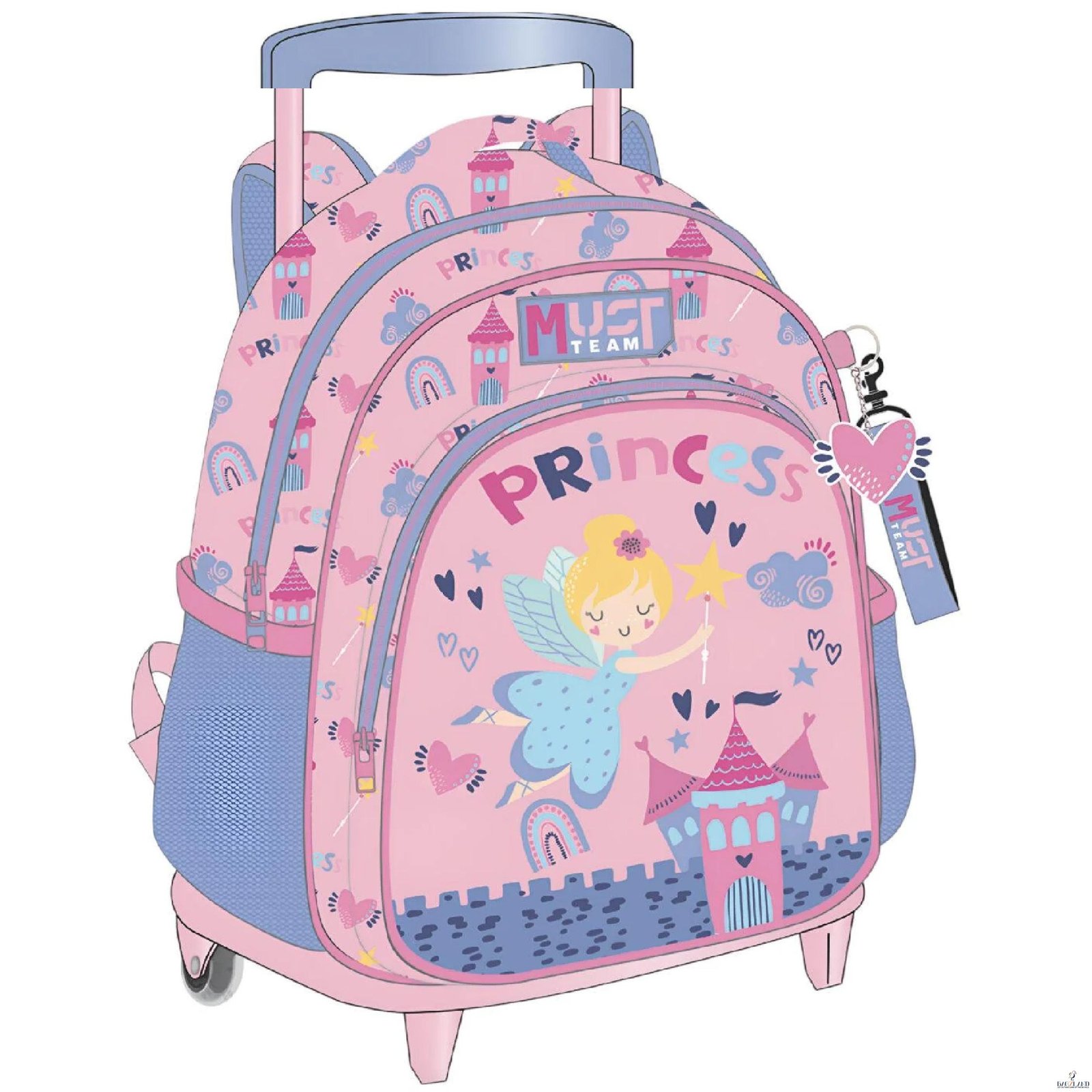 Cartable a roulettes Creche MUST Princess 31 cm