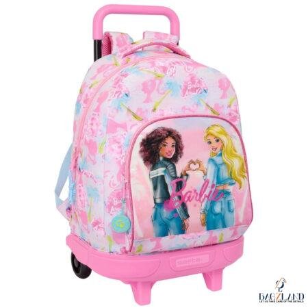 Cartable a roulettes SAFTA BARBIE "PAINTERLY" 45cm