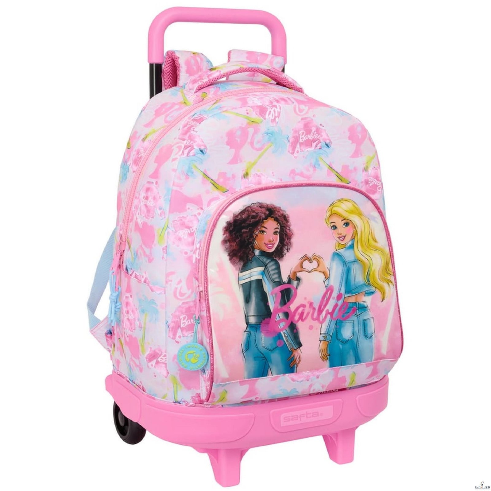 Cartable a roulettes SAFTA BARBIE "PAINTERLY" 45cm