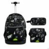 Cartable a roulettes SUPERPACK GAME ON  3pcs