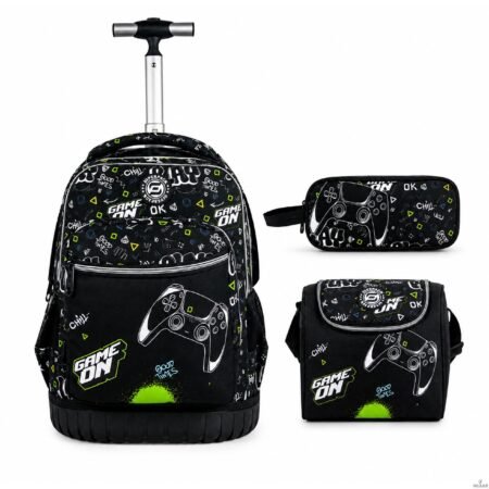 Cartable a roulettes SUPERPACK GAME ON  3pcs