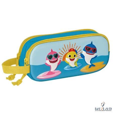 Trousse SAFTA 3D BABY SHARK double compartiments