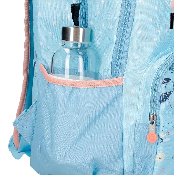 Cartable a roulettes ENSO Magic Summer Blue  44 cm – Image 2