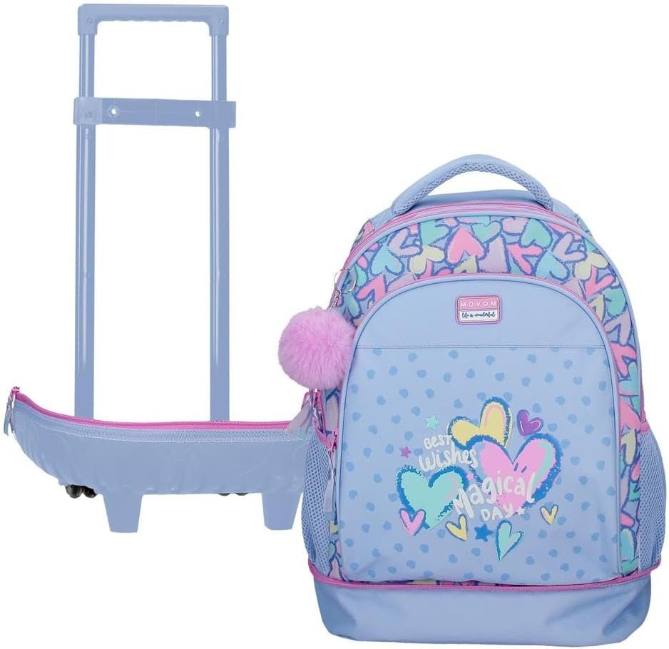 Cartable a roulettes MOVOM amovibles Best Wishes 44 cm – Image 3