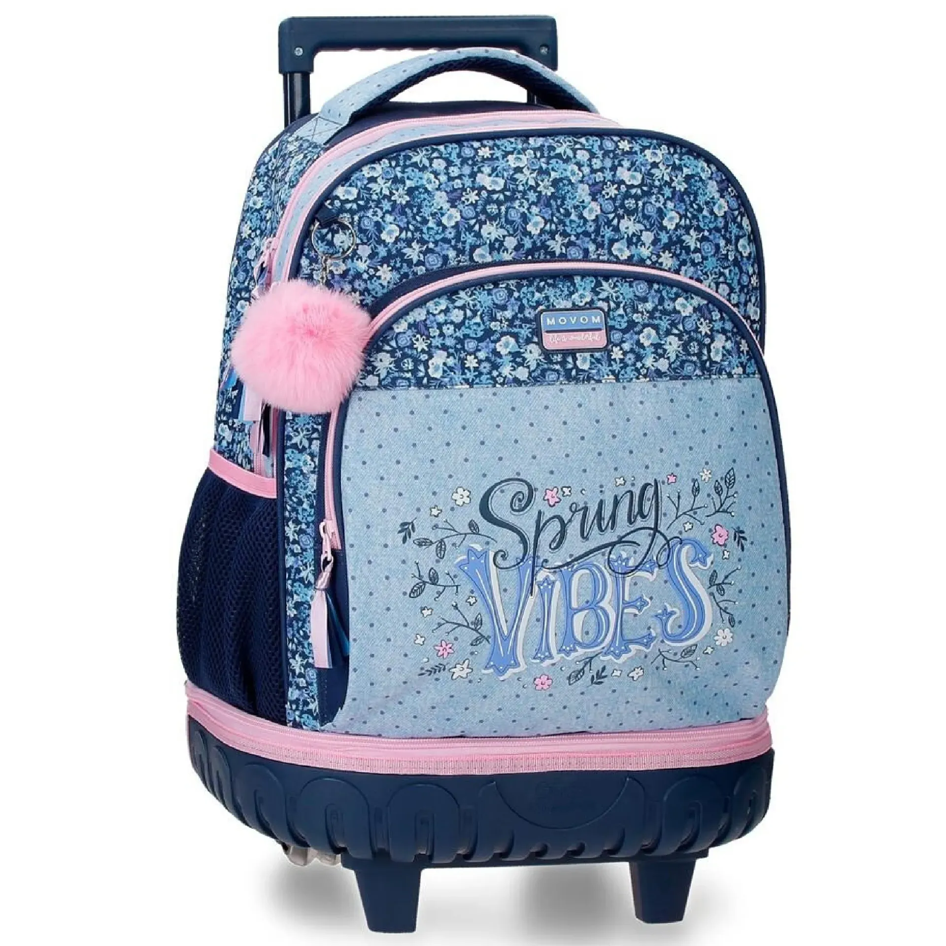 Cartable a roulettes amovibles MOVOM Spring Vibes 44 cm
