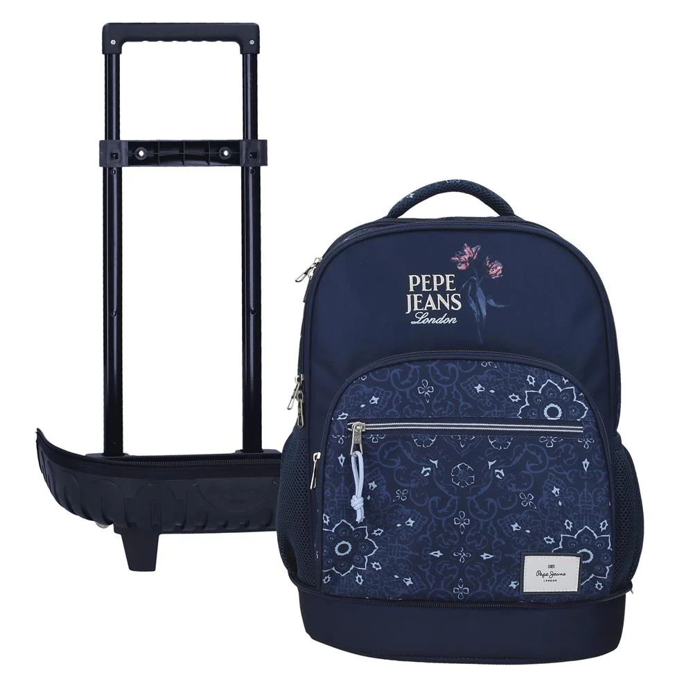 Cartable a roulettes amovibles Pepe Jeans Lenay 44 cm – Image 2