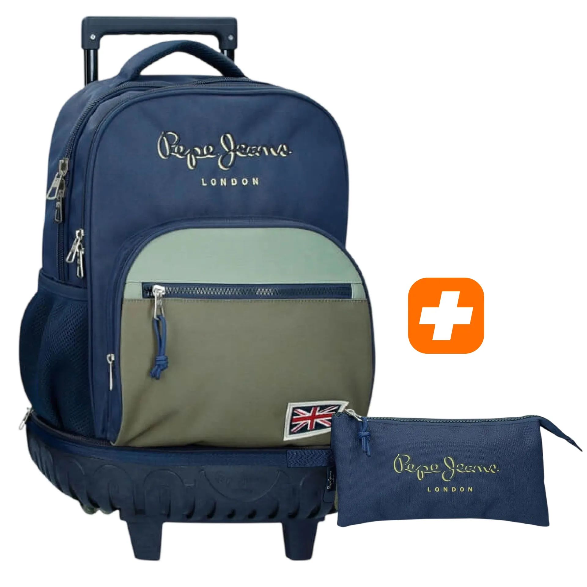 PACK 2 RLT pieces epe Jeans amovible Arwyn marino 43 cm