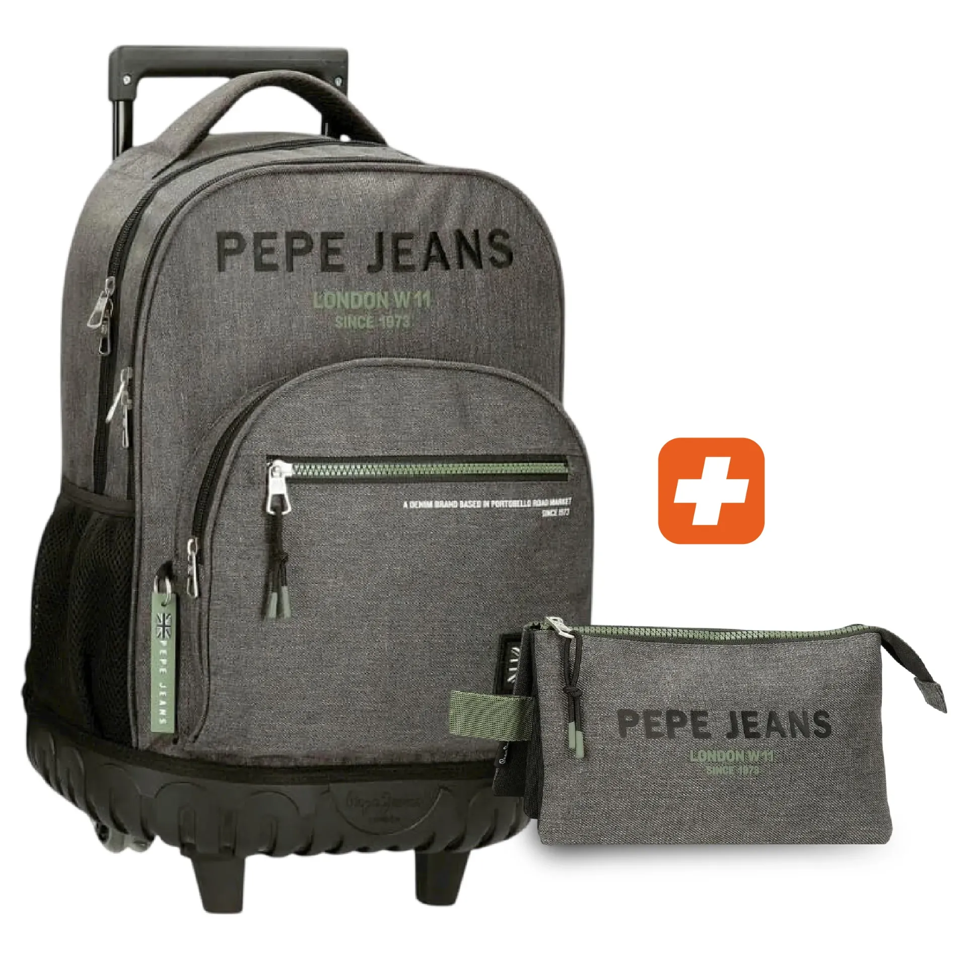 PACK 2 pieces RLT Pepe Jeans EDMON GREY 43 cm