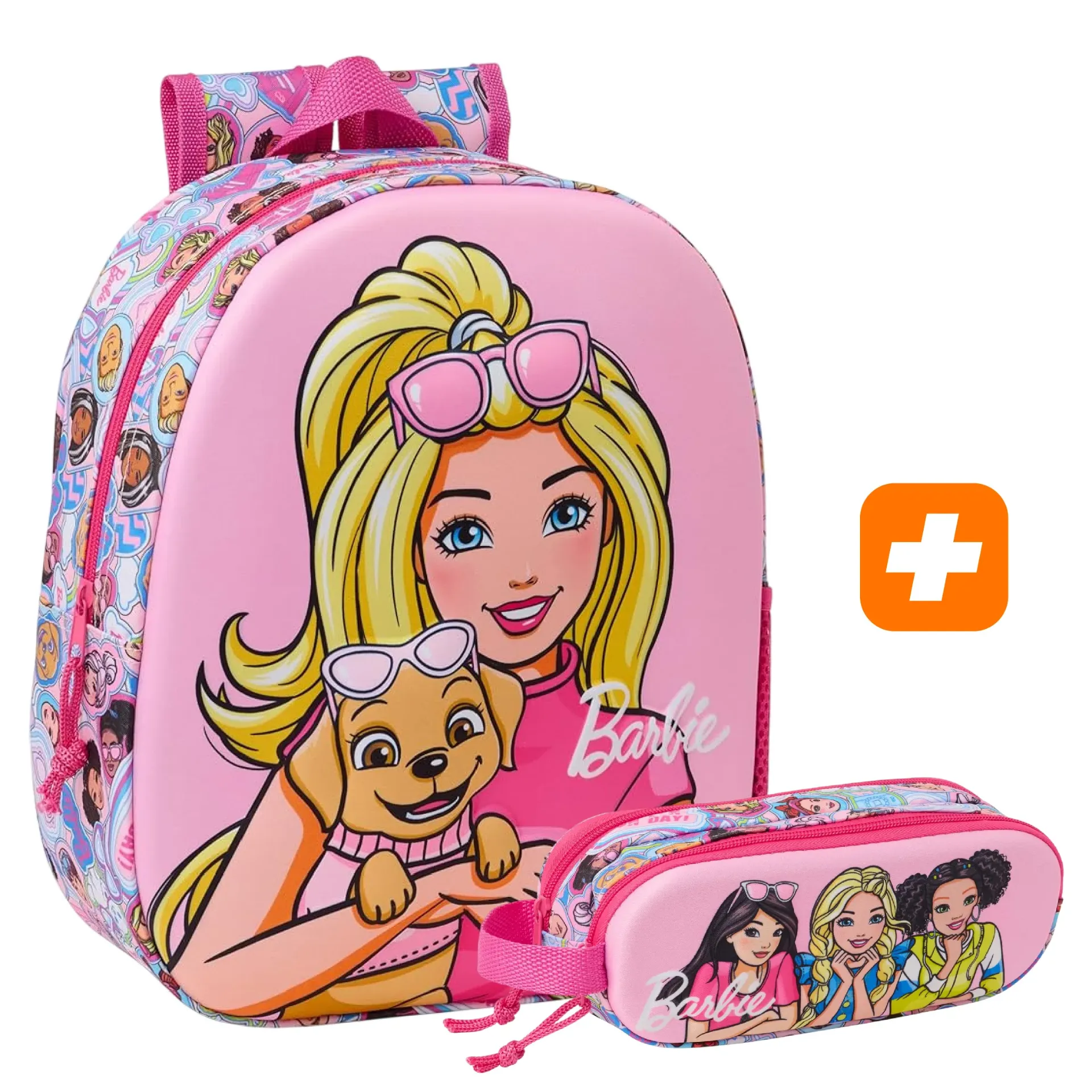 PACK 2 pieces SAD3D BARBIE puppy 33 cm