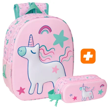 PACK 2 pieces SAD 3D Frost Unicornio rosa 33 cm