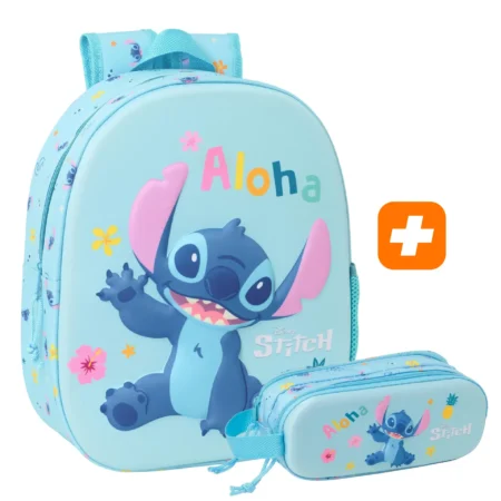 PACK 2 pieces SAD 3D STITCH 3D Aloha