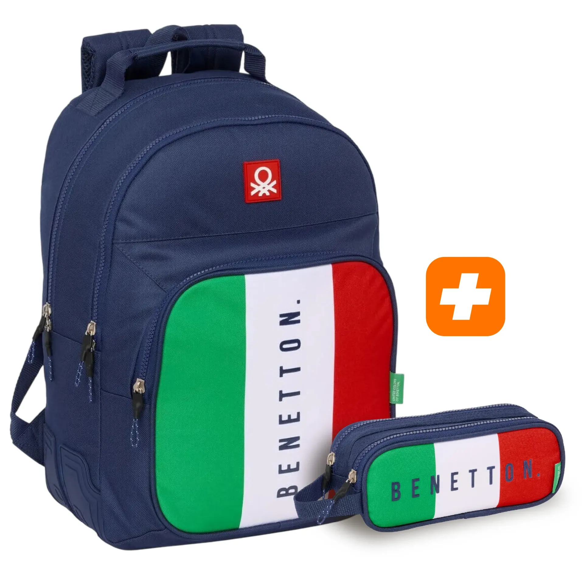 PACK 2 pieces SAD SAFTA BENETTON "FLAG" 42 cm