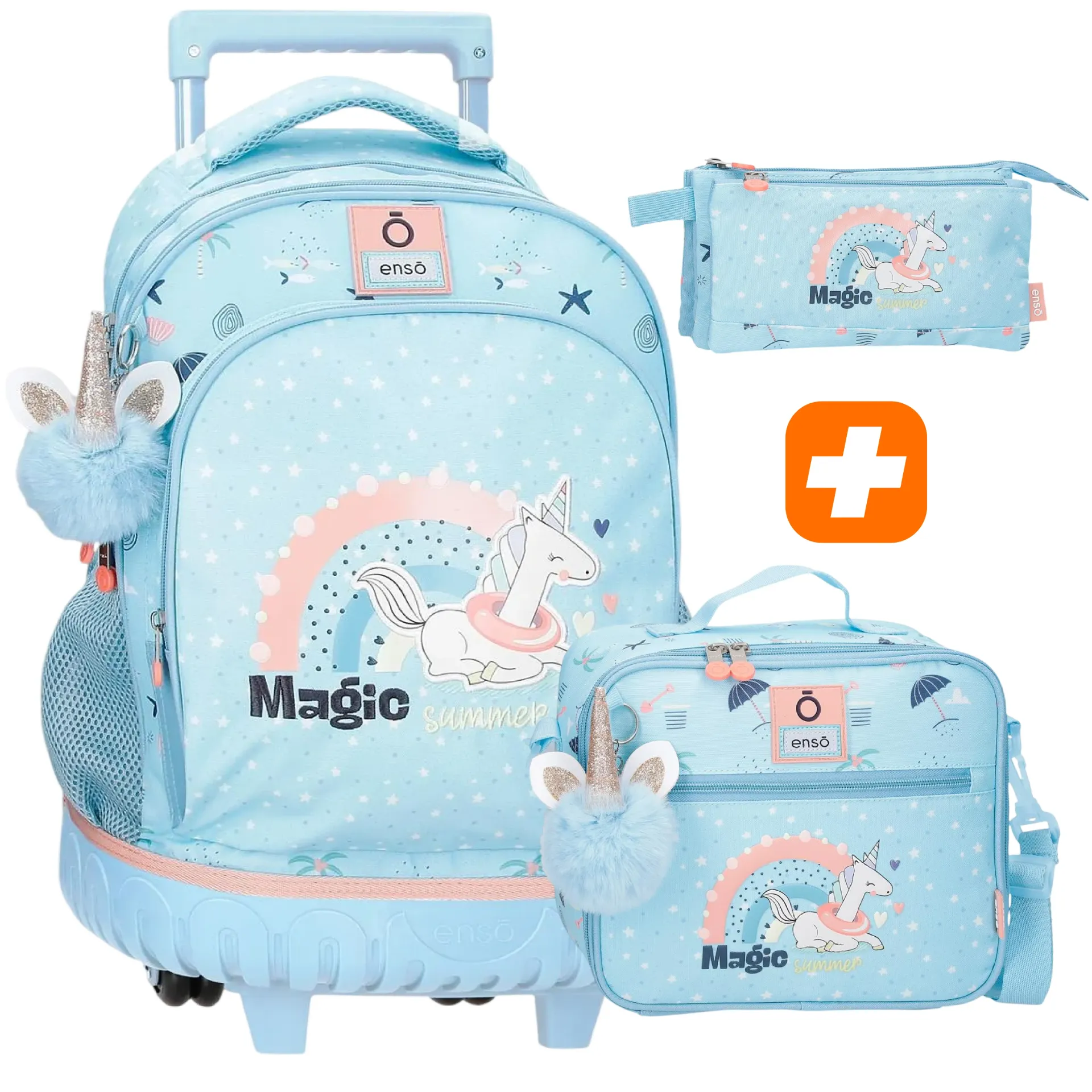 PACK 3 RLT pieces ENSO Magic Summer Blue  44 cm