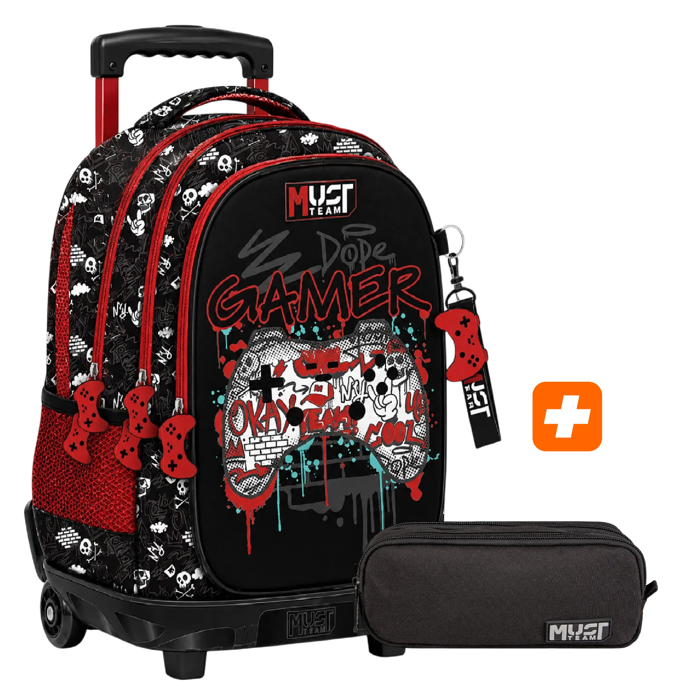 PACK SAC A DOS 3 pieces Dope gamer 43 cm – Image 2