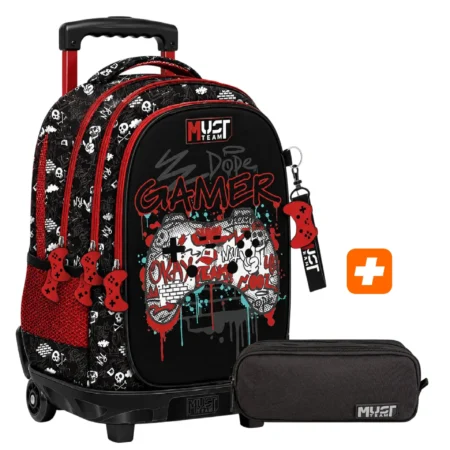 PACK SAC A DOS 3 pieces Dope gamer 43 cm