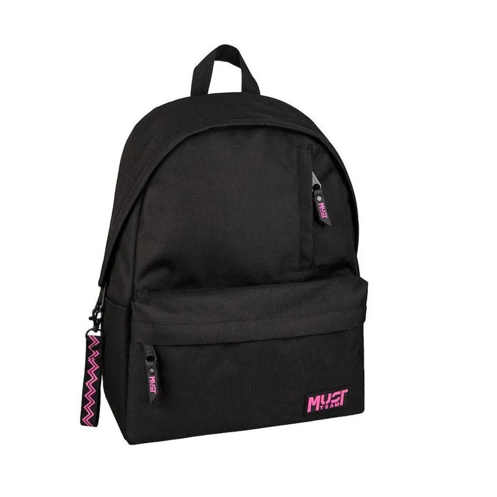 Sac a dos Must Monochrome Classic Black with pink  42cm